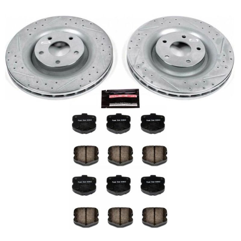 Power Stop 06-13 Chevrolet Corvette Front Z23 Evolution Sport Brake Kit Brake Kits - Performance D&S PowerStop