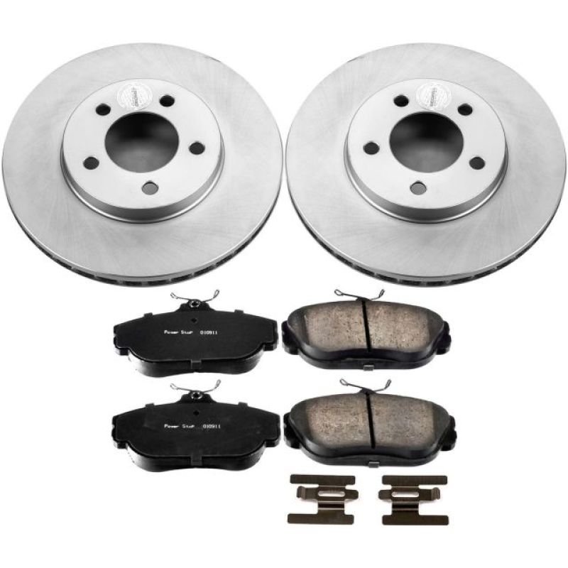 Power Stop 94-00 Ford Taurus Front Z17 Evolution Geomet Coated Brake Kit Brake Kits - Performance Blank PowerStop