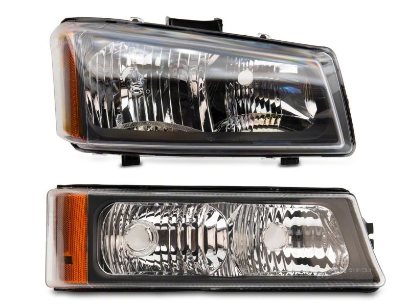 Raxiom 03-06 Chevrolet Silverado 1500 Axial OEM Style Rep Headlights- Chrome Housing (Clear Lens) Headlights Raxiom