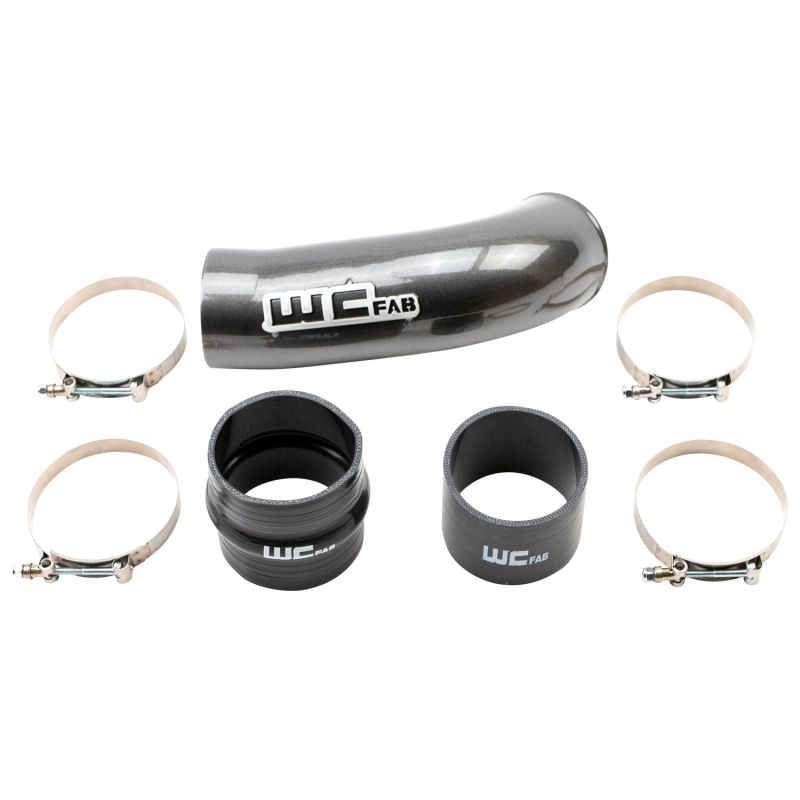 Wehrli 2020-2024 Chevrolet 6.6L L5P Duramax 4in Intake Pipe (Use w/OEM Air Box) - Bronze Chrome Air Intake Components Wehrli