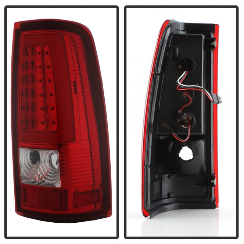 xTune Chevy Silverado 1500/2500/3500 99-02 / Version 3 Tail Lights Red Clear ALT-ON-CS99V3-LBLED-RC Tail Lights SPYDER
