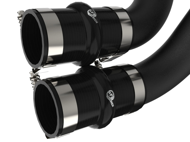 aFe 21-22 Ford F-150/Raptor V6-3.5L (tt) BladeRunner 2.5in Aluminum Hot Charge Pipe Black Intercoolers aFe