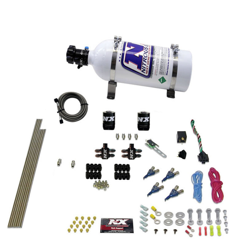 Nitrous Express 4 Cyl Gas Nitrous Kit (100-250HP) w/5lb Bottle Nitrous Systems Nitrous Express