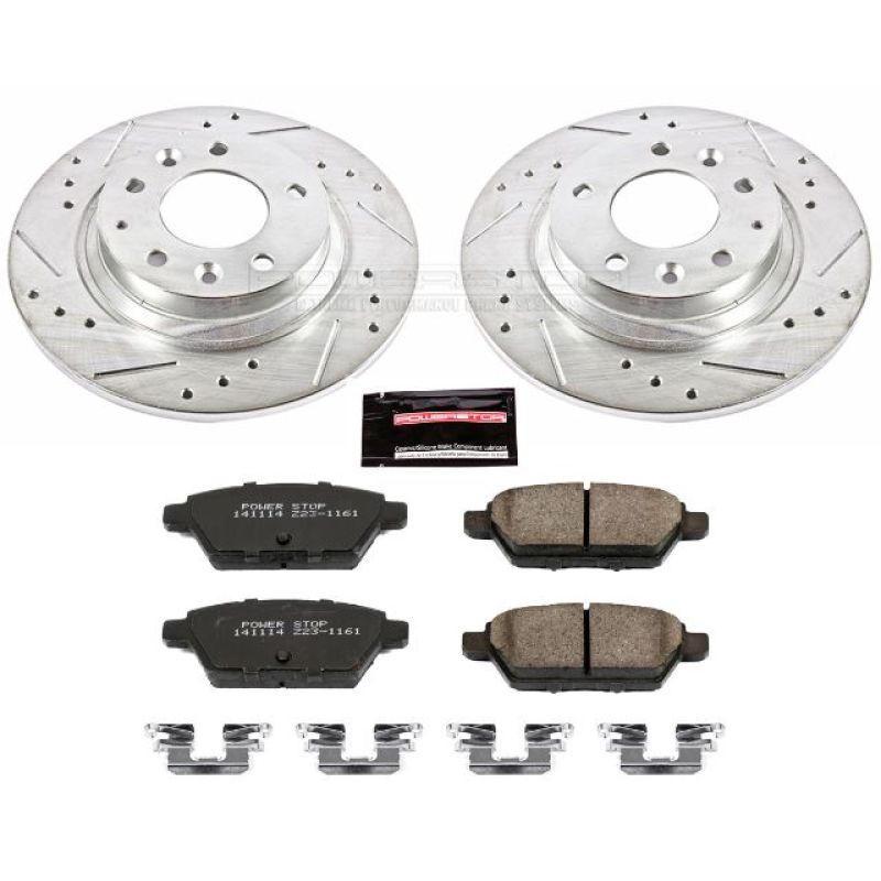 Power Stop 06-12 Ford Fusion Rear Z23 Evolution Sport Brake Kit Brake Kits - Performance D&S PowerStop