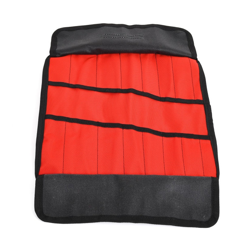 Go Rhino XVenture Gear Tool Wrench Roll - Small (3.5x3.5in. Closed) 12oz Waxed Canvas - Black Cargo Boxes & Bags Go Rhino