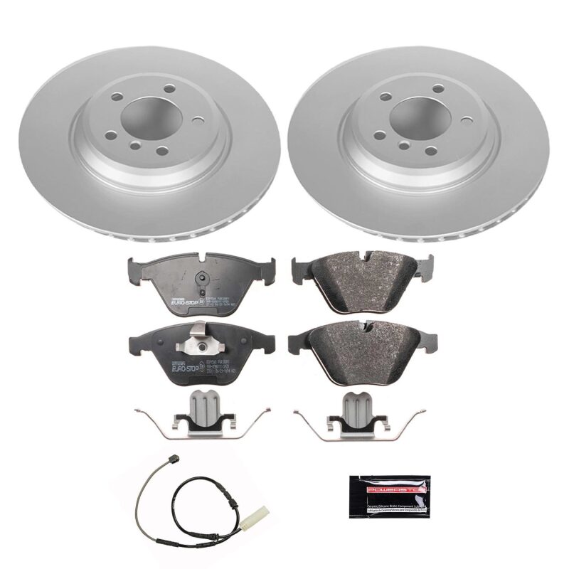 Power Stop 2011 BMW 335d Front Euro-Stop Brake Kit Brake Kits - OE PowerStop