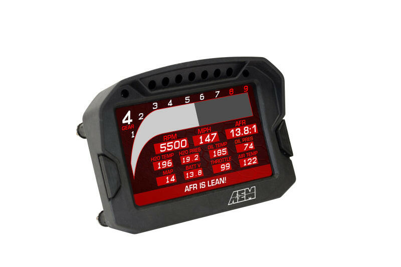 AEM CD-5G Carbon Digital Dash Display w/ Interal 10Hz GPS & Antenna Gauges AEM