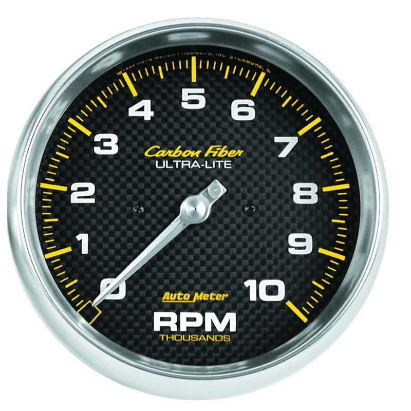 Autometer Carbon Fiber Series 5-inch 10000 RPM Tachometer Gauges AutoMeter
