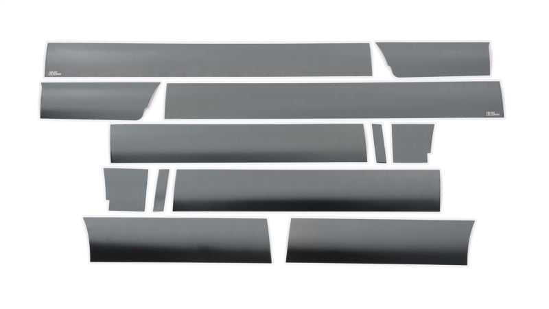 Putco 09-14 Ford F-150 Super Crew 6.5 Short Box - 7in Wide (12pcs) Black Platinum Rocker Panels Body Armor & Rock Rails Putco