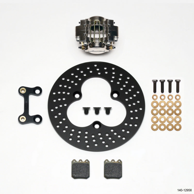 Wilwood Dynapro Single LW Left Front Kit - Sprint 10.95in Aluminum Drilled Rotor Big Brake Kits Wilwood