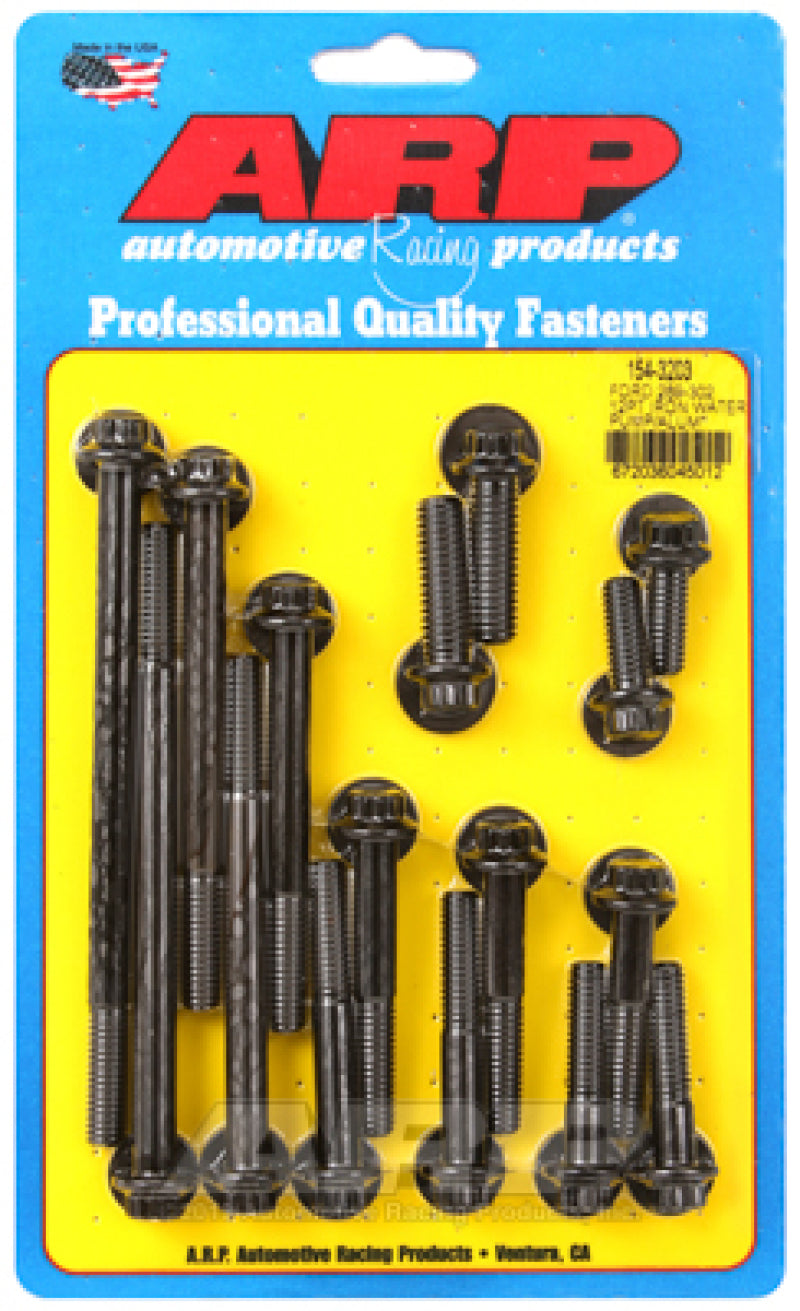 ARP Ford 289-302 12pt Iron Water Pump and Front Cover Bolt Kit Hardware Kits - Other ARP