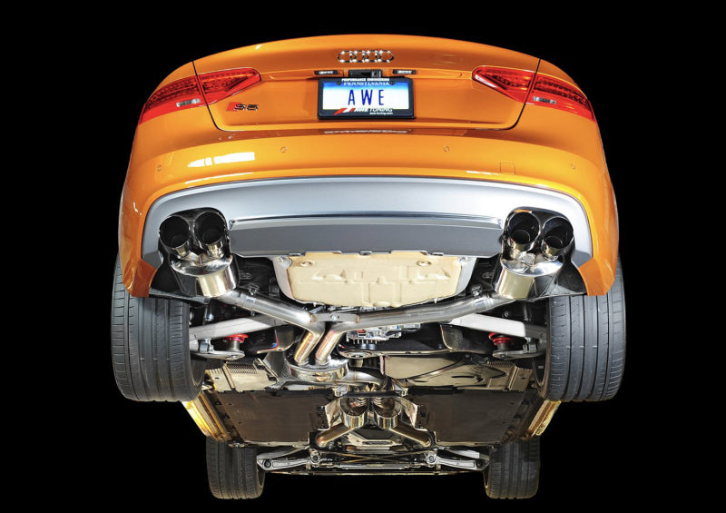 AWE Tuning Audi B8.5 S5 3.0T Touring Edition Exhaust System - Diamond Black Tips (102mm) Catback AWE Tuning