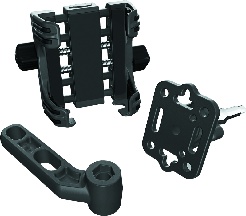 Kuryakyn Tech Connect Perch Mount Black Standard Phone Holders Kuryakyn