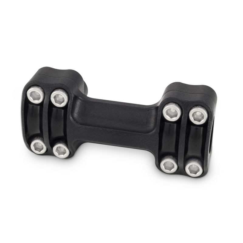 Burly Brand Reaper Riser Clamp 1-1/2in Tall for 1in Bar, One Piece - Texture Black Handlebars Burly Brand