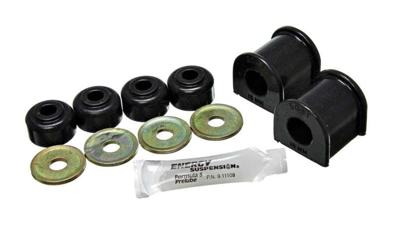 Energy Suspension 18Mm Rear Stabilizer Bushings - Black Bushing Kits Energy Suspension
