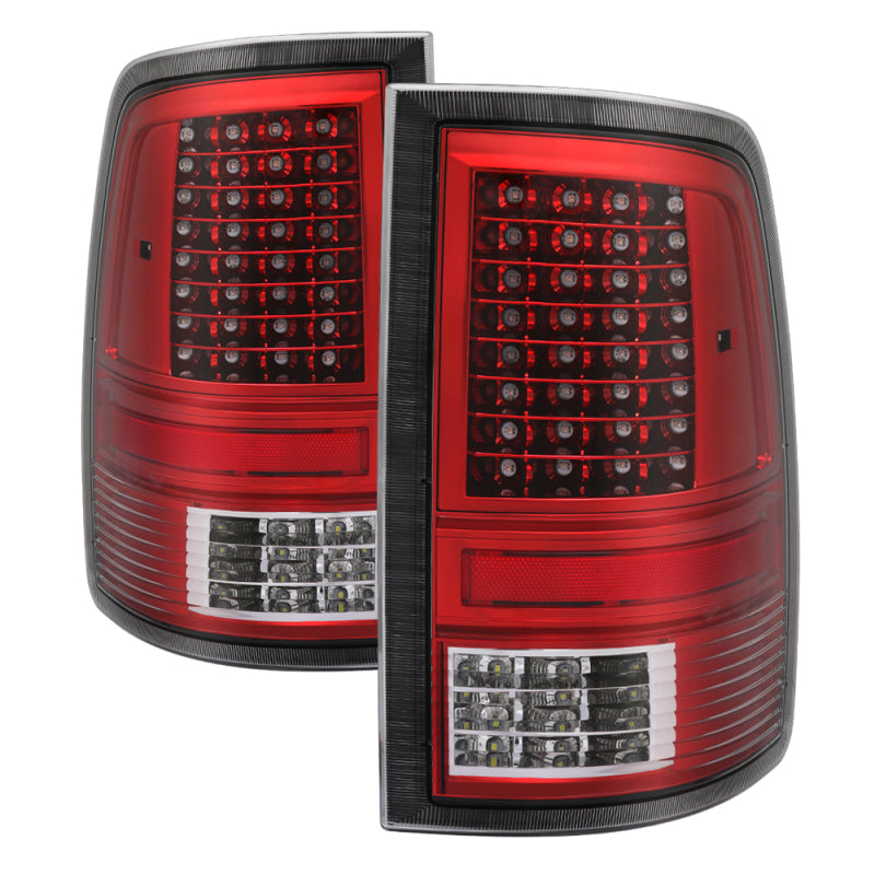xTune Dodge Ram 1500 09-14 Incandescent Model Only LED Tail Lights - Red Clear ALT-JH-DR09-LED-CS-RC Tail Lights SPYDER