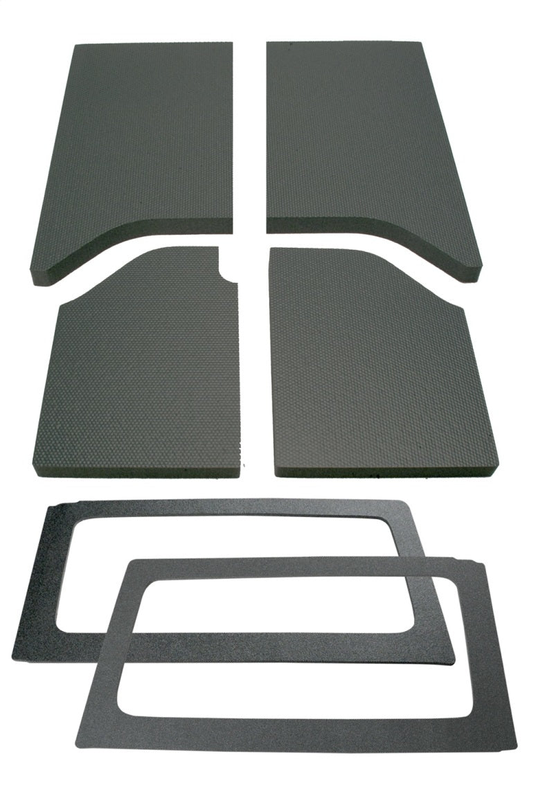 DEI 11-18 Jeep Wrangler JK 2-Door Boom Mat Complete Headliner Kit - 6 Piece - Gray Hard Top Accessories DEI