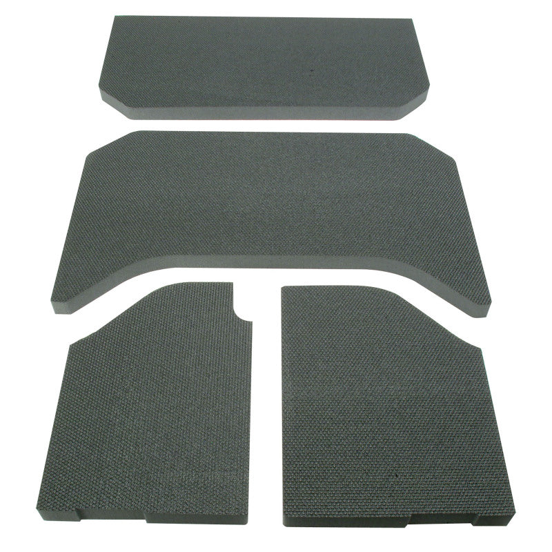 DEI 07-10 Jeep Wrangler JK 4-Door Boom Mat Headliner - 4 Piece - Black Hard Top Accessories DEI