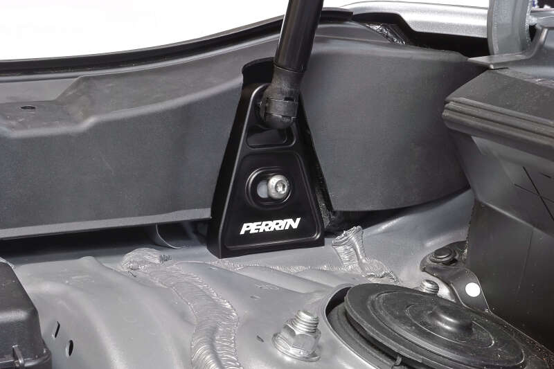 PERRIN 15+ Subaru WRX/STI High-Lift Hood Brackets (Black) Hood Struts Perrin Performance
