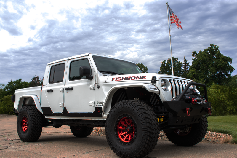 Fishbone Offroad 2018+ Jeep Gladiator JT Scale Armor Body Armor & Rock Rails Fishbone Offroad