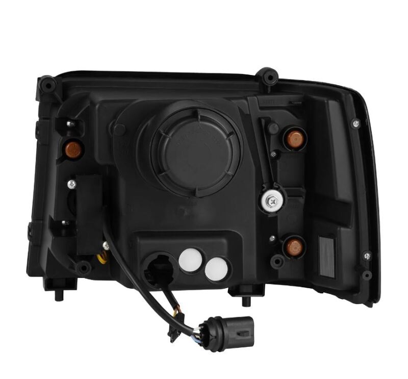 AlphaRex 92-96 Ford F-Series/Bronco NOVA-Series LED Proj Headlight Alpha-Bk w/Actv Light SS & SBDRL Headlights AlphaRex