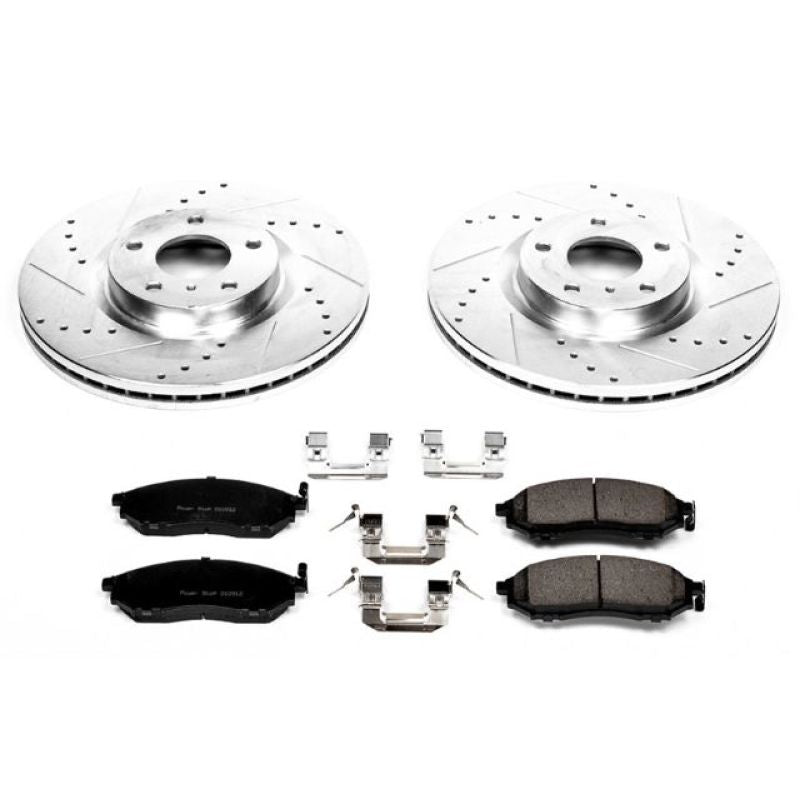 Power Stop 08-12 Infiniti EX35 Front Z23 Evolution Sport Brake Kit Brake Kits - Performance D&S PowerStop