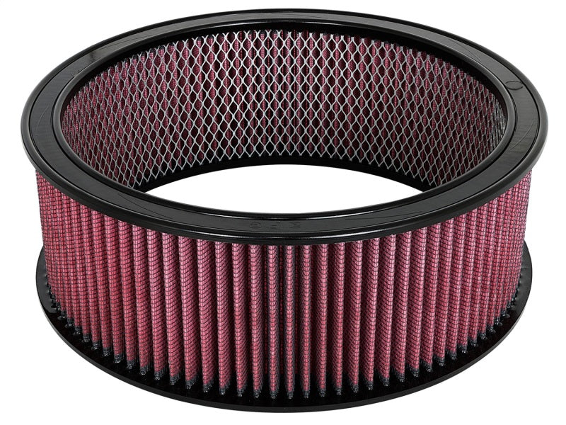 aFe MagnumFLOW Air Filters Round Racing P5R A/F RR P5R 14OD x 12ID x 5H E/M (Blk/Red) Air Filters - Universal Fit aFe