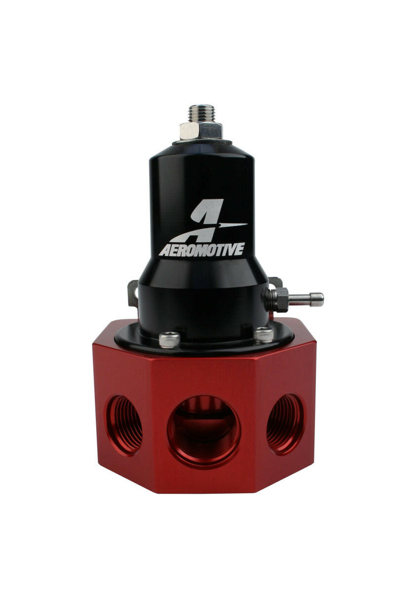 Aeromotive Regulator - 30-120 PSI - .500 Valve - 4x AN-08 and AN-10 inlets / AN-10 Bypass Fuel Pressure Regulators Aeromotive
