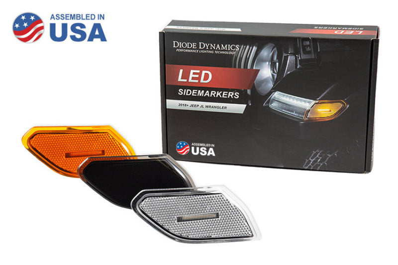 Diode Dynamics 18-21 Jeep JL Wrangler/Gladiator Sidemarkers - Amber (set) Light Accessories and Wiring Diode Dynamics