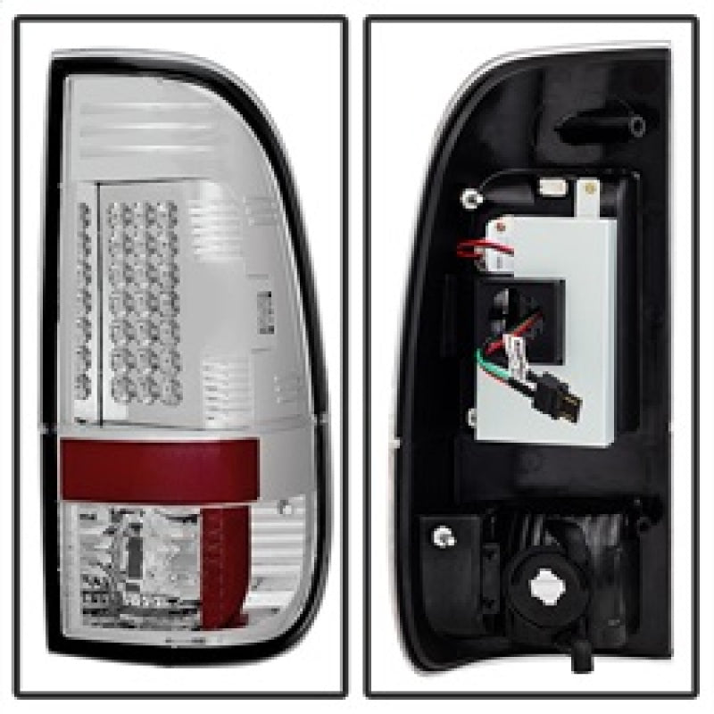 Spyder Ford Super Duty 08-15 LED Tail Lights Chrome ALT-YD-FS07-LED-C Tail Lights SPYDER