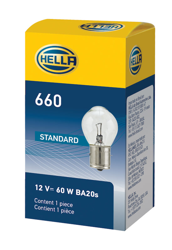 Hella Bulb 660 12V 60W Ba20S B11 Bulbs Hella
