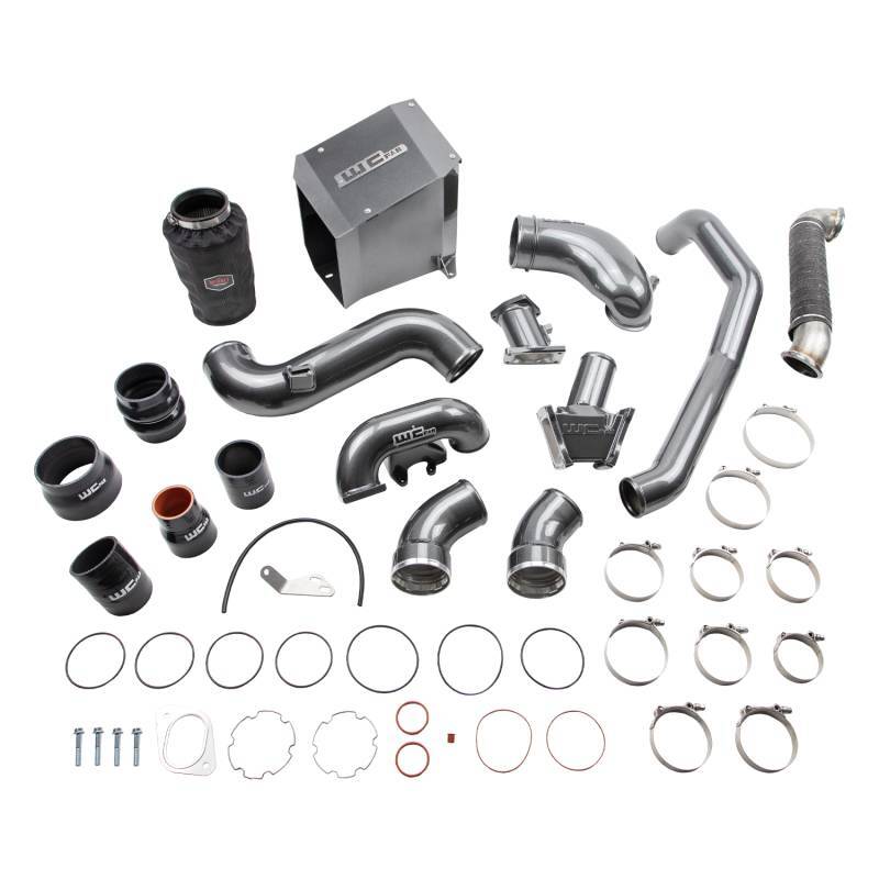 Wehrli 07.5-10 Chevrolet 6.6L Duramax LMM Stage 3 High Flow Bundle Kit - Bengal Grey Cold Air Intakes Wehrli