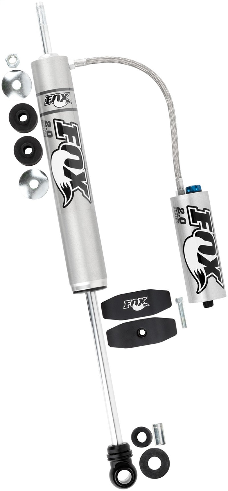 Fox 03+ 4Runner 2.0 Perf Series 9.1in. Smooth Body Remote Res. Rear Shock CD Adjuster / 0-1.5in Lift Shocks and Struts FOX