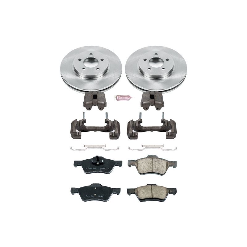 Power Stop 10-12 Ford Escape Front Autospecialty Brake Kit w/Calipers Brake Kits - OE PowerStop