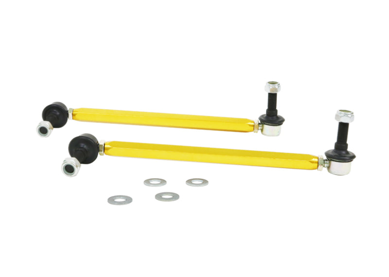 Whiteline 18-19 Kia Stinger Front Sway Bar Link Assembly Heavy Duty Adjustable Steel Ball Sway Bar Endlinks Whiteline