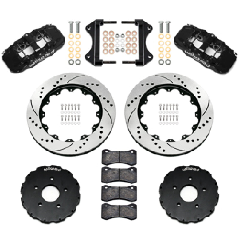Wilwood 14-19 Chevrolet Corvette C7 AERO6 Front BBK - 14.00 Rotor SRP - Black Big Brake Kits Wilwood