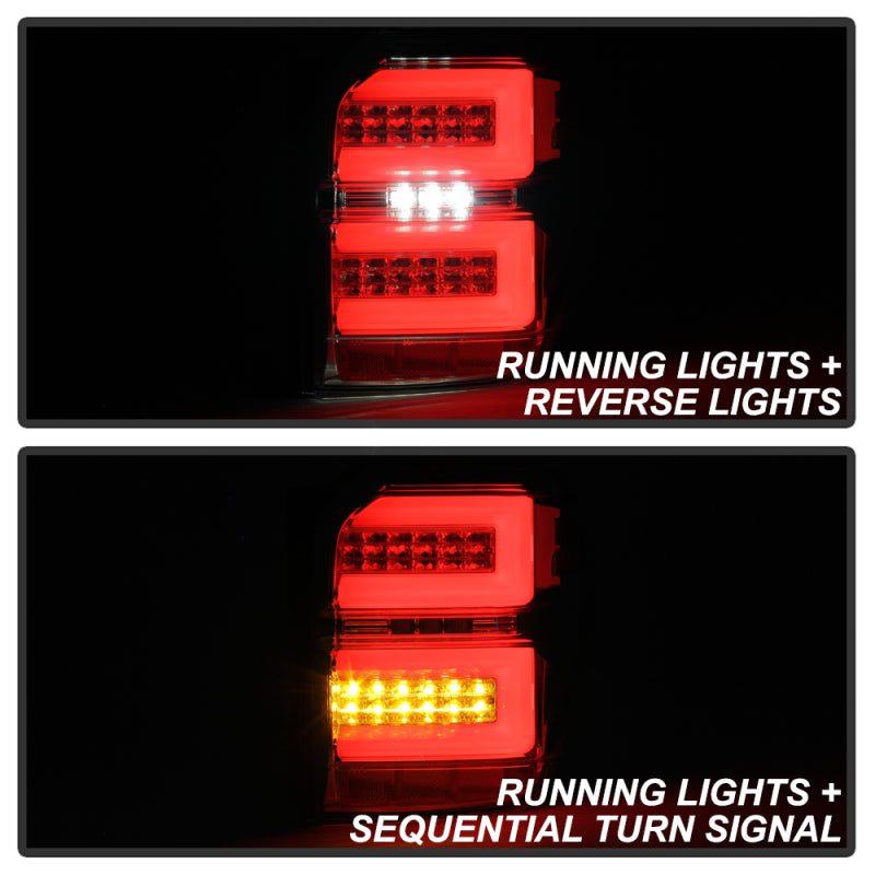 Spyder Toyota 4Runner 10-14 LED Tail Lights - Sequential Turn Signal - Chrome ALT-YD-T4R10-SEQ-C Tail Lights SPYDER