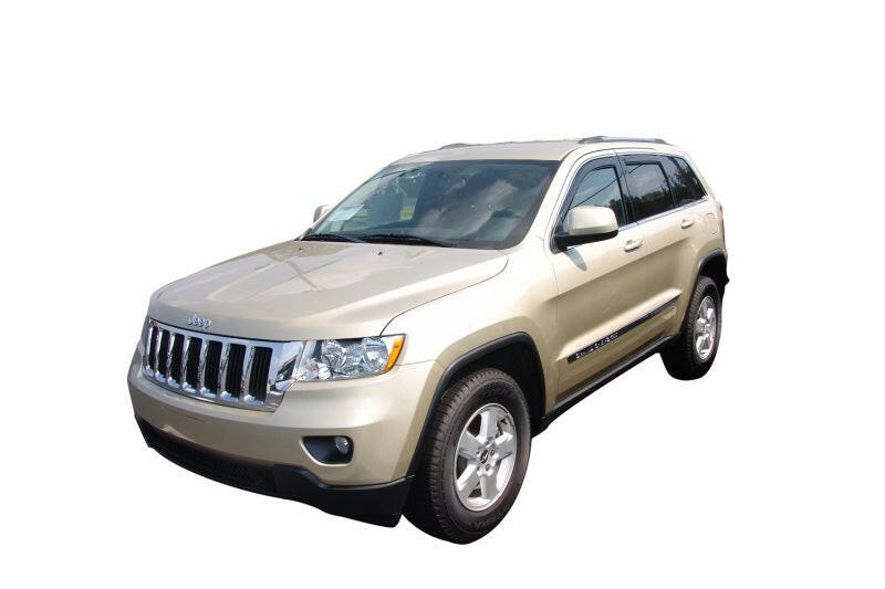 AVS 11-18 Jeep Grand Cherokee (Not L Model) Ventvisor In-Chnl FRT & RR Window Deflectors 4pc - Smoke Wind Deflectors AVS