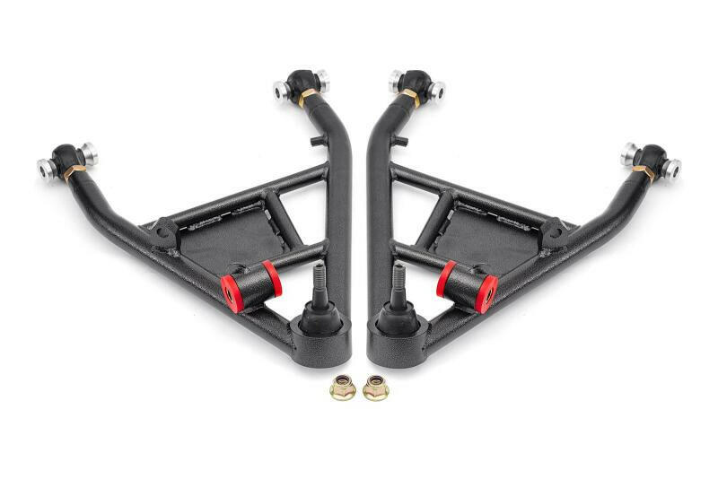 BMR 14-19 Chevrolet Corvette C7 Rear Lower Control Arms For 15in Conversion Kit - Black Hammertone Control Arms BMR Suspension