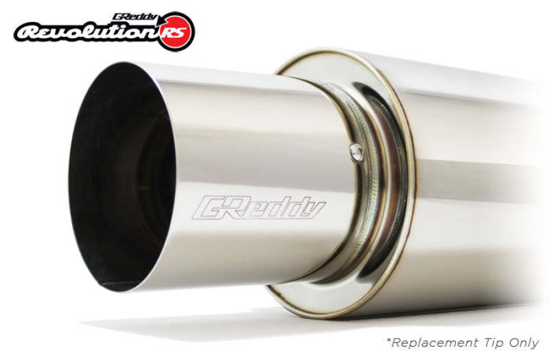 GReddy Universal 3in Revolution RS Muffler SS Tip - 115mm Dia / 185mm Length Catback GReddy