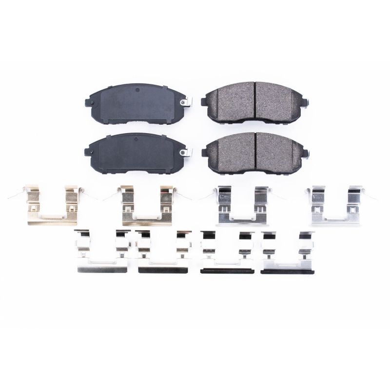 Power Stop 03-05 Infiniti G35 Front Z17 Evolution Ceramic Brake Pads w/Hardware Brake Pads - OE PowerStop
