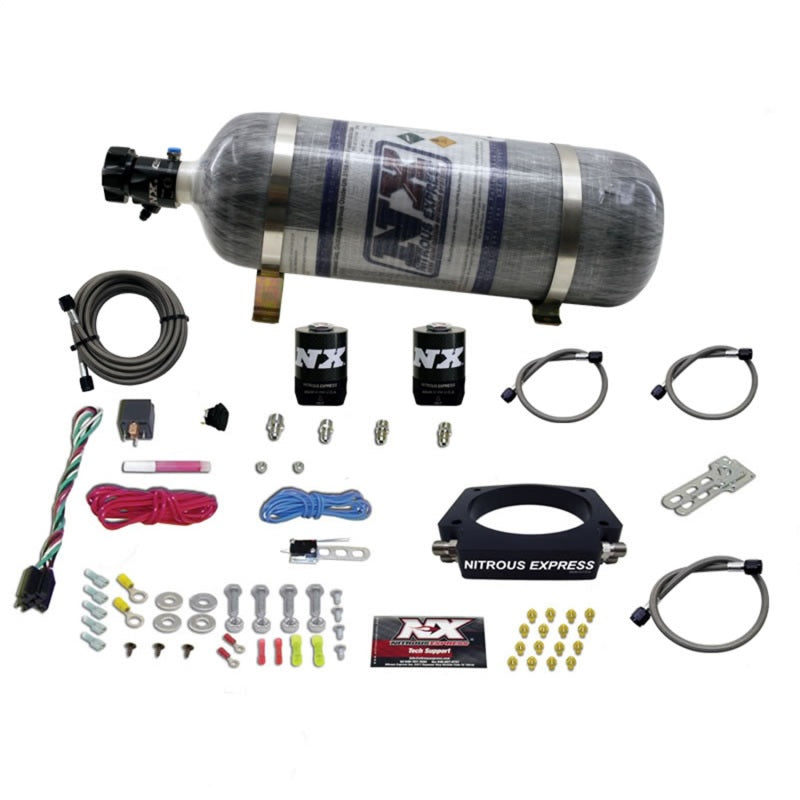 Nitrous Express GM LS 102mm Nitrous Plate Kit (50-400HP) w/12lb Composite Bottle Nitrous Systems Nitrous Express