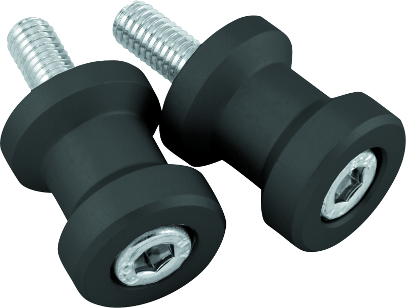 BikeMaster Alum Spool Kit H/D - 8mm - Black Frame Sliders BikeMaster