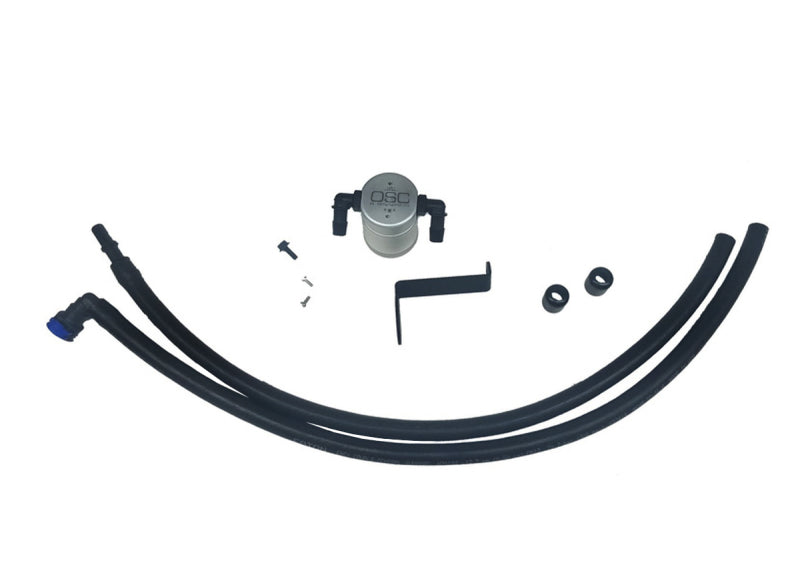 J&amp;L 2019-2024 Ford Ranger 2.3L Driver Side Oil Separator 3.0 - Clear Anodized Oil Separators J&L