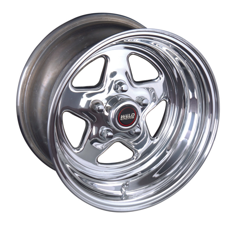 Weld ProStar 15x10 / 5x4.75 BP / 3.5in. BS Polished Wheel - Non-Beadlock Wheels - Forged Weld