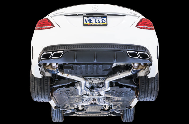 AWE Tuning Mercedes-Benz W205 AMG C63/S Coupe SwitchPath Exhaust System - for Non-DPE Cars Catback AWE Tuning