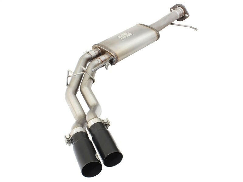 aFe Rebel Series Exhaust SS Front Side Exit CB w/ Black Tips 10-14 Ford F150 Ecoboost V8 6.2L Catback aFe