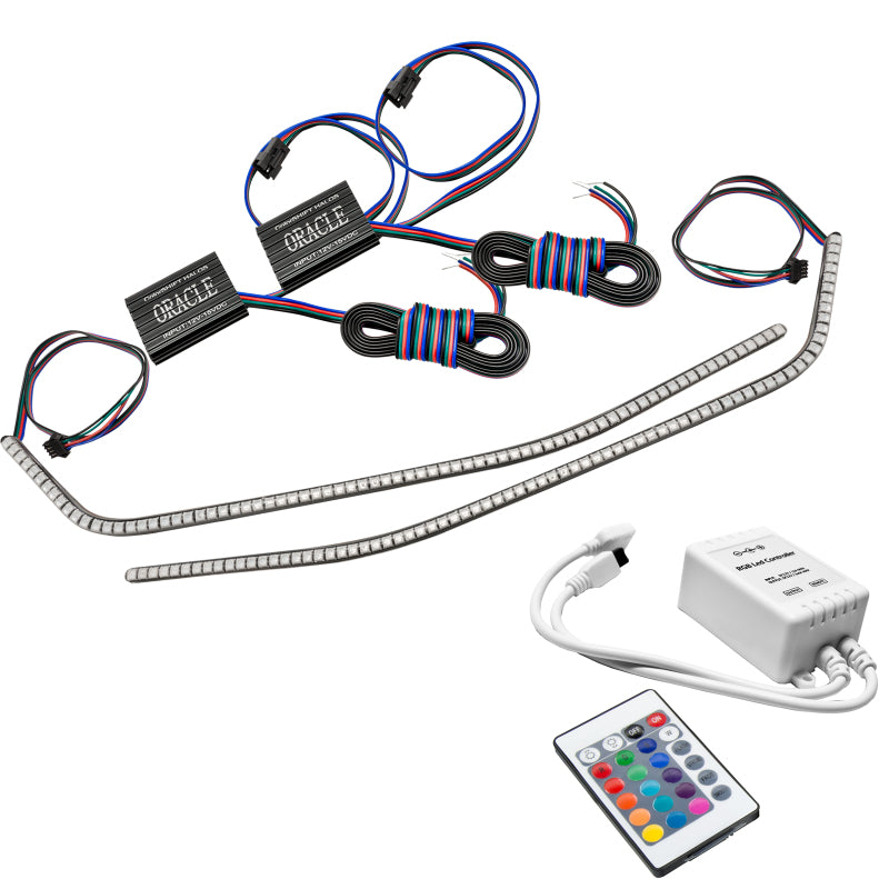 Oracle 16-21 Chevy Camaro Surface Mount DRL Modules - ColorSHIFT w/ Simple Controller Headlights ORACLE Lighting