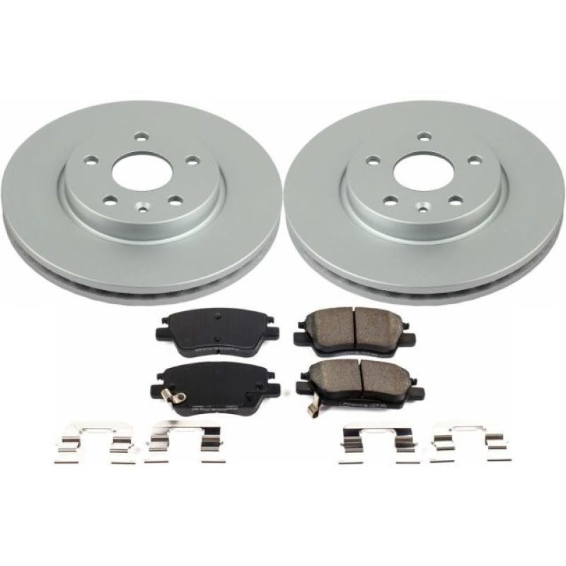 Power Stop 17-19 Chevrolet Bolt EV Front Z17 Evolution Geomet Coated Brake Kit Brake Kits - Performance Blank PowerStop