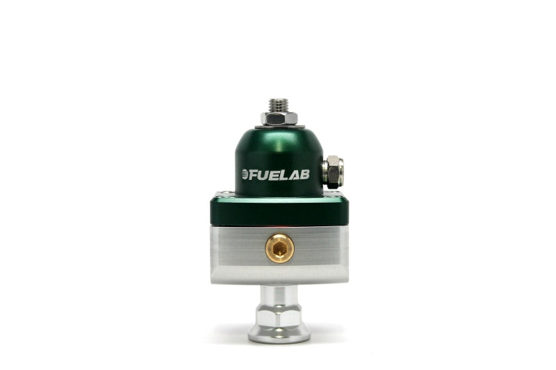 Fuelab 575 High Pressure Adjustable Mini FPR Blocking 25-65 PSI (1) -6AN In (2) -6AN Out - Green Fuel Pressure Regulators Fuelab